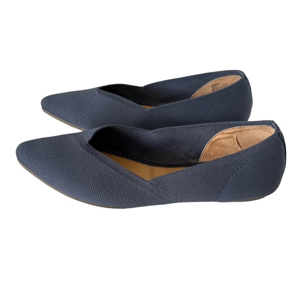 Kelly & Katie Jayde Navy Blue Pointed Toe Flats – Size 8.5M - Picture 2 of 16